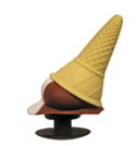 3D Dropped Ice Cream Cone