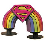3D Supergirl Rainbow